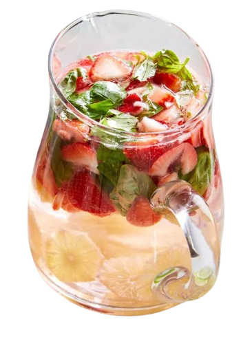 Strawberry, Basil & Lime Infused Water